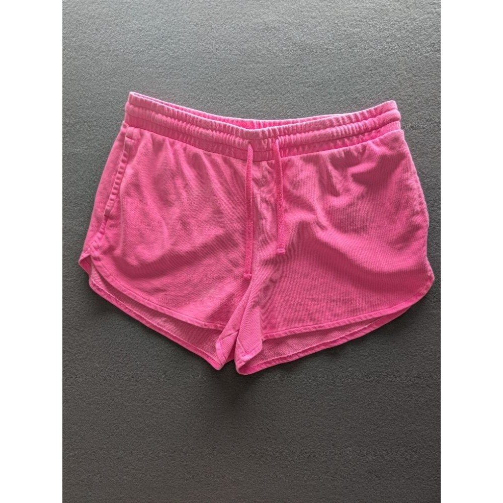 Gap Women's Large Pink Pull On Sweat Shorts Drawstring Lounge Casual Cotton